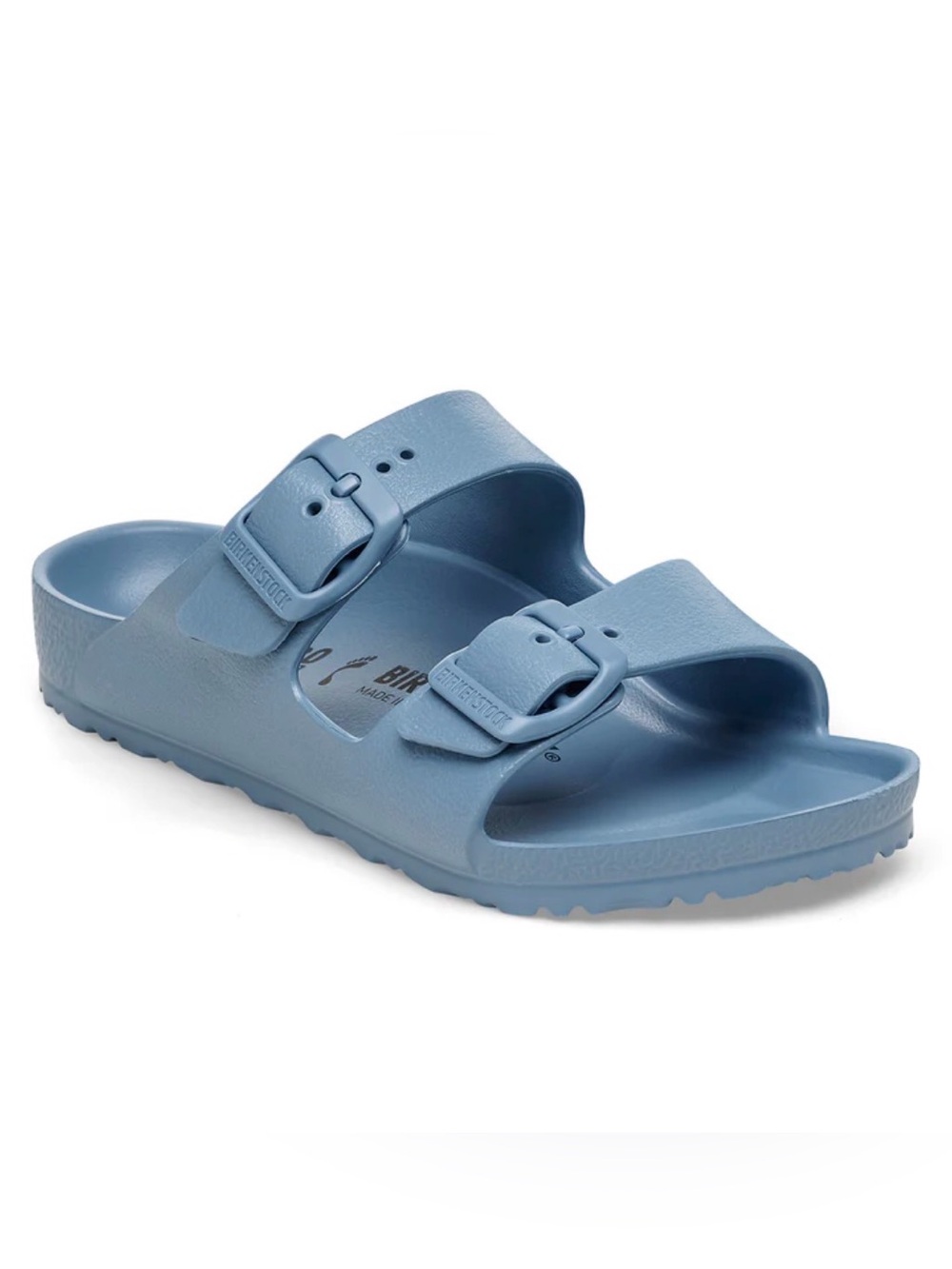BIRKENSTOCK Arizona EVA Slide Sandal in Light Elemental Blue Size 34